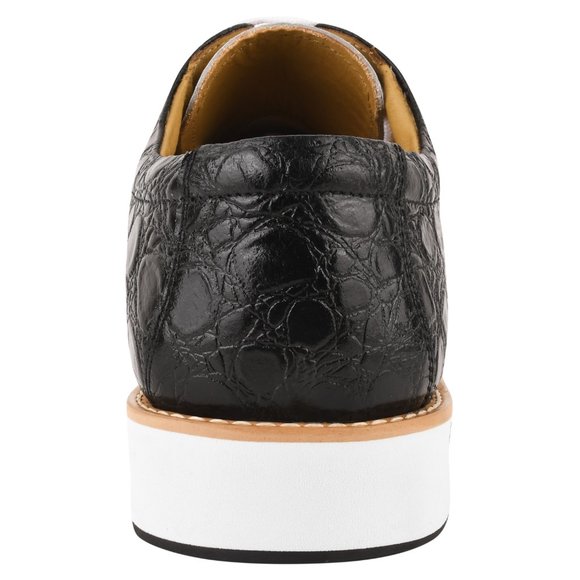 Lucky Mens Croco Lizard Print Genuine Leather Oxford Dress Shoes main image 2